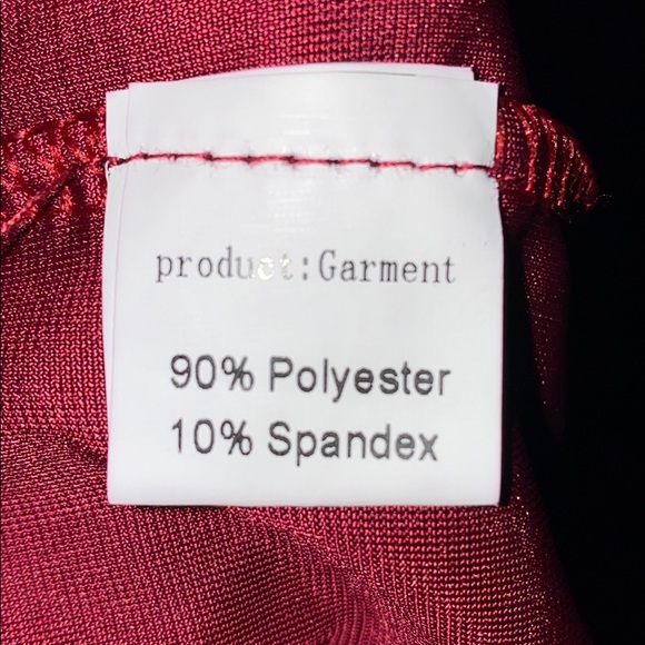 Cocoepps Velour Look Bugundy Tunic ruffle 5Xl - Picture 5 of 8